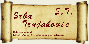Srba Trnjaković vizit kartica
